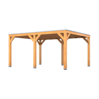 Douglas overkapping 407x497cm + wand zwart Verando, Living